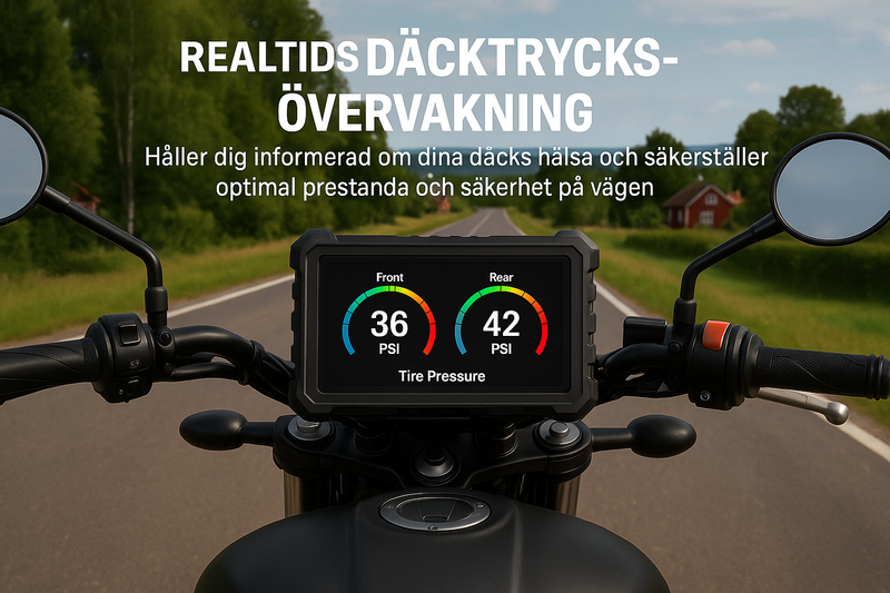 Realtids däcktrycksövervakning med korrekt skärm